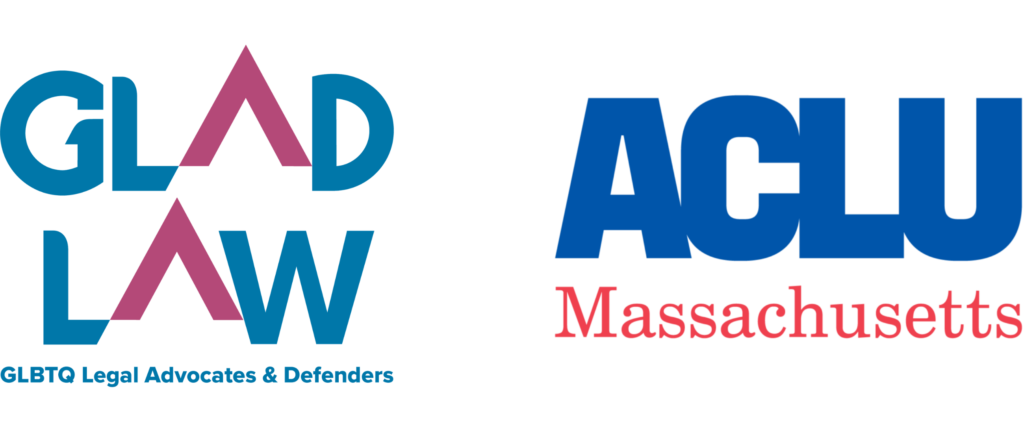 GLAD Law und ACLU von Massachusetts Logos